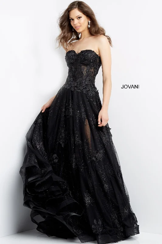 Jovani 07304 Strapless Long Prom Dress