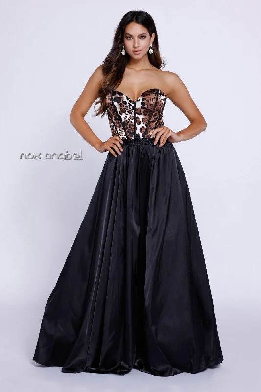 Nox Anabel 8230 Strapless Long Evening Gown