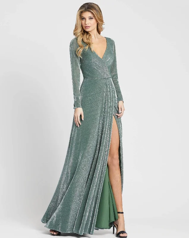 Mac Duggal Long Sleeve Formal Prom Dress Sale