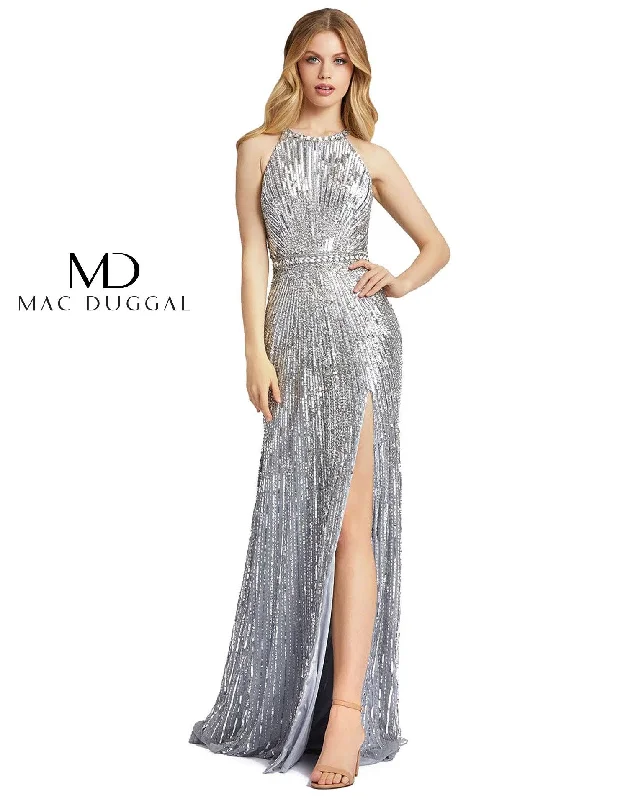 Mac Duggal Prom Long Halter Formal 4963 Dress Sale