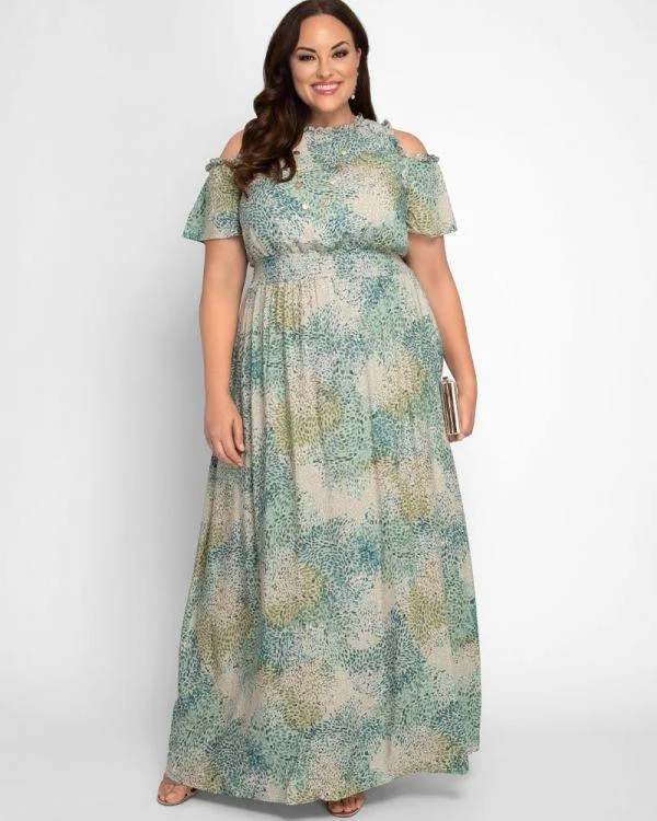 Kiyonna Plus Size Long Dress