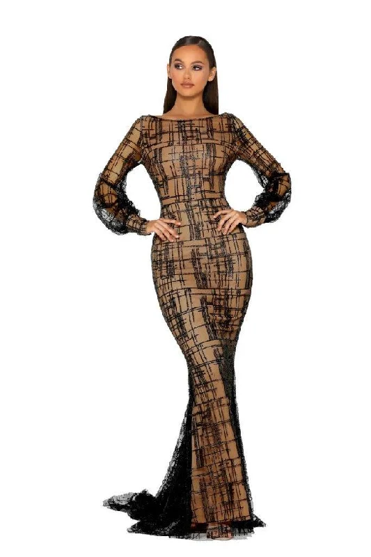 Portia And Scarlett 17655T Long Sleeve Formal Dress