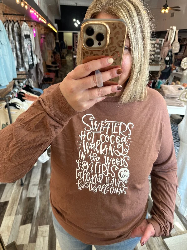 Bella Long Sleeved Fall Graphic