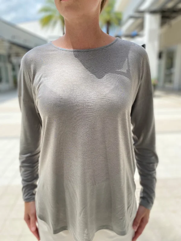 Purotatto Long Sleeve pt/018/500 Color 500 Satin Stone Grey