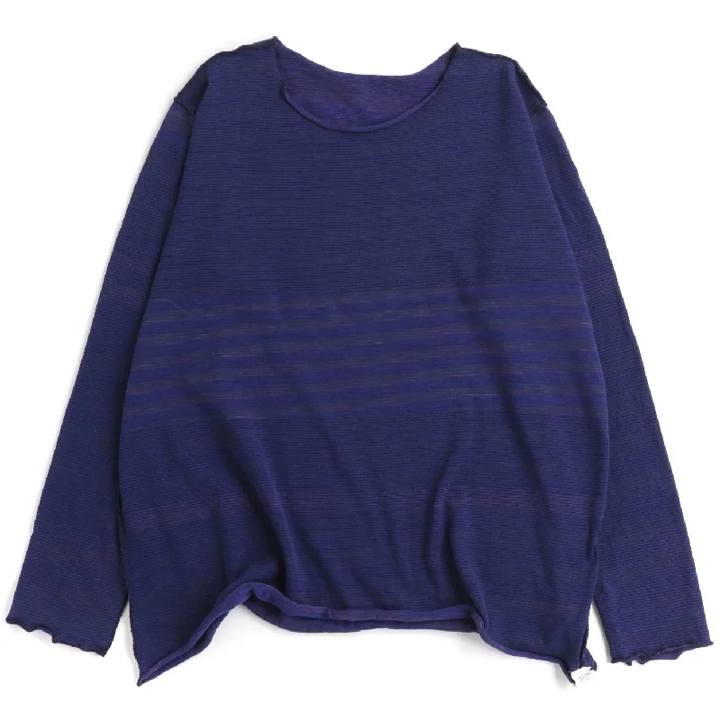 TAMAKI NIIME Cotton Long Sleeve Reversible Tee - Twisted Night