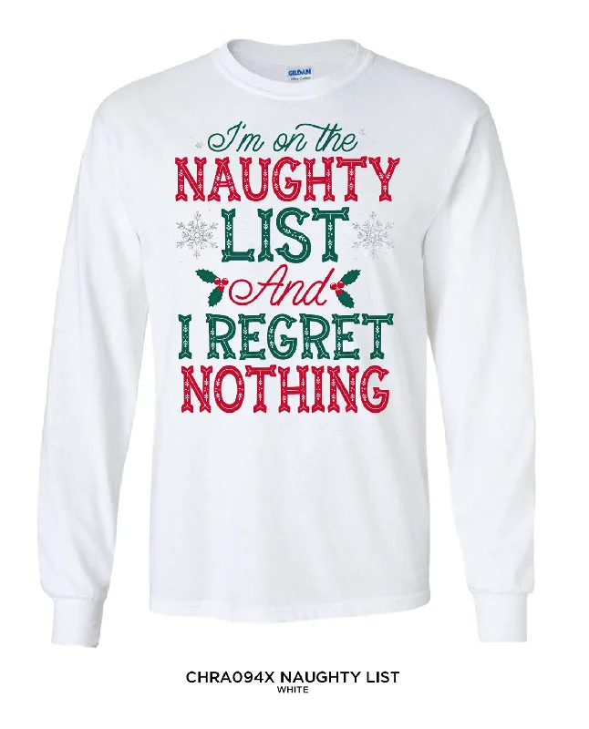 Missy Christmas Naughty List Long Sleeve Tee