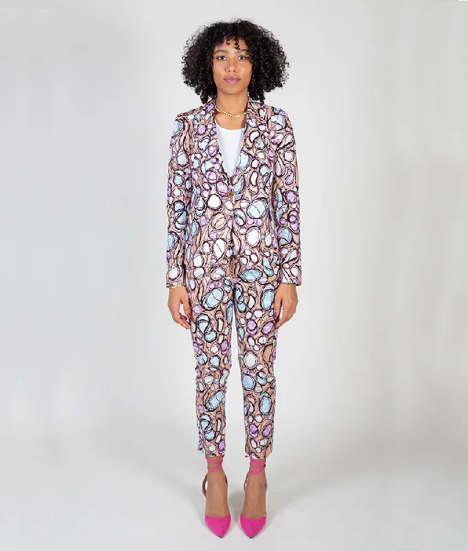 Blaze & Slim Jenny Suit in Mauve Bubbles