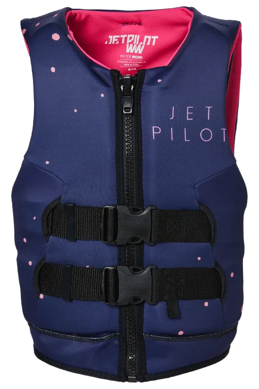 Jetpilot Wings Youth Cause Neo Life Jacket - Navy