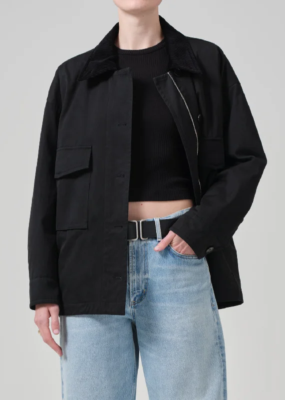 Leida Barn Coat in Black