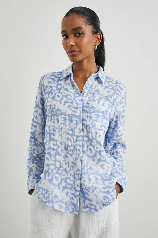 ELLIS DIFFUSED CHEETAH LONG SLEEVE SHIRT