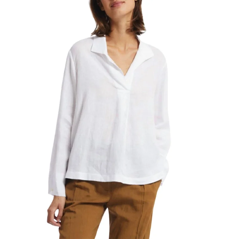 Noa Linen Shirt In White