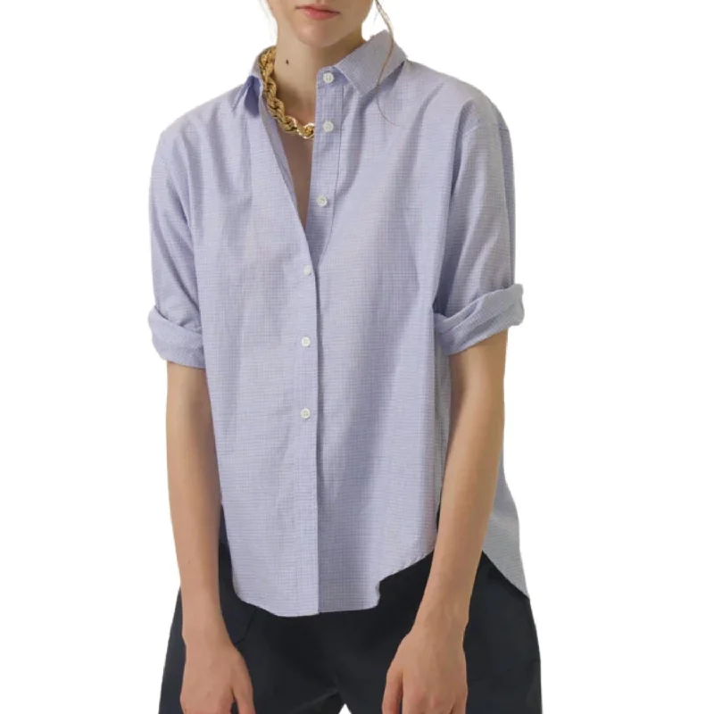 Pinstripe Swing Shirt In Graph Check