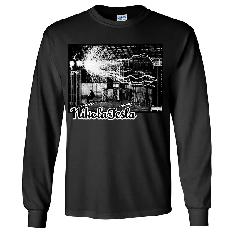 Tesla Coil Two Tone Long Sleeve Shirt