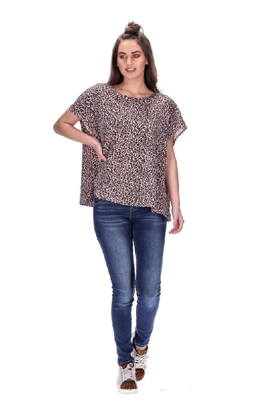 Cruz T-Shirt Pink Leopard