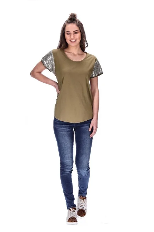 Kali T-Shirt Khaki/Gold