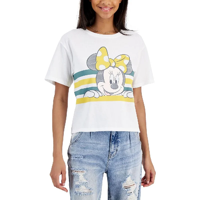 Disney Womens Minnie Mouse Crewneck Graphic T-Shirt