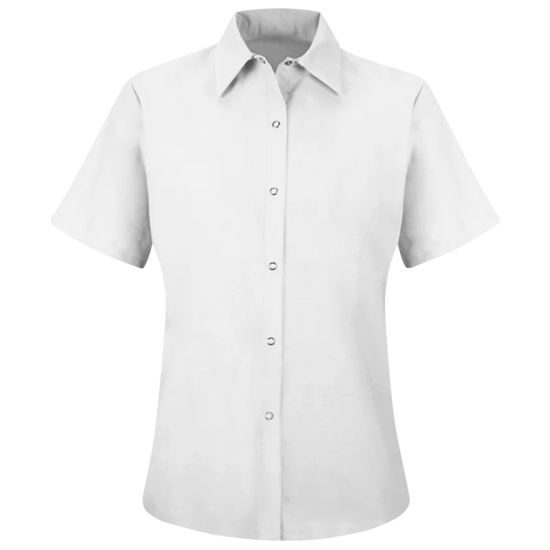 Women's 100 Percent Cotton Short Sleeve Work Shirt