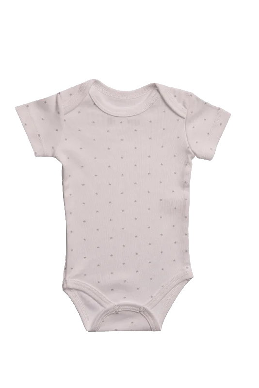 Baby Star Print Short Sleeve Basic Pima Body