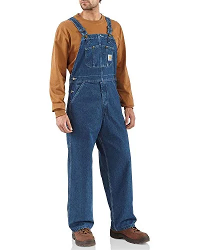 Carhartt 104672 Men's Washed Denim Bib Overalls