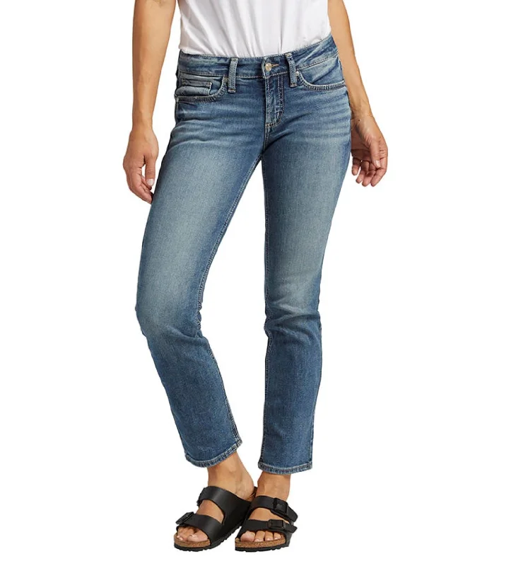 Silver Jeans Low Rise Curvy Fit Britt Straight Jean In Indigo Denim