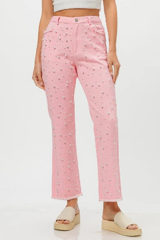 Naomi -BiBi Washed Pearl Denim Pants