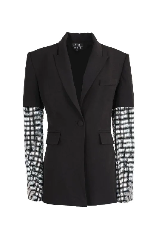 BLACK SQUARE DIAMOND BLAZER