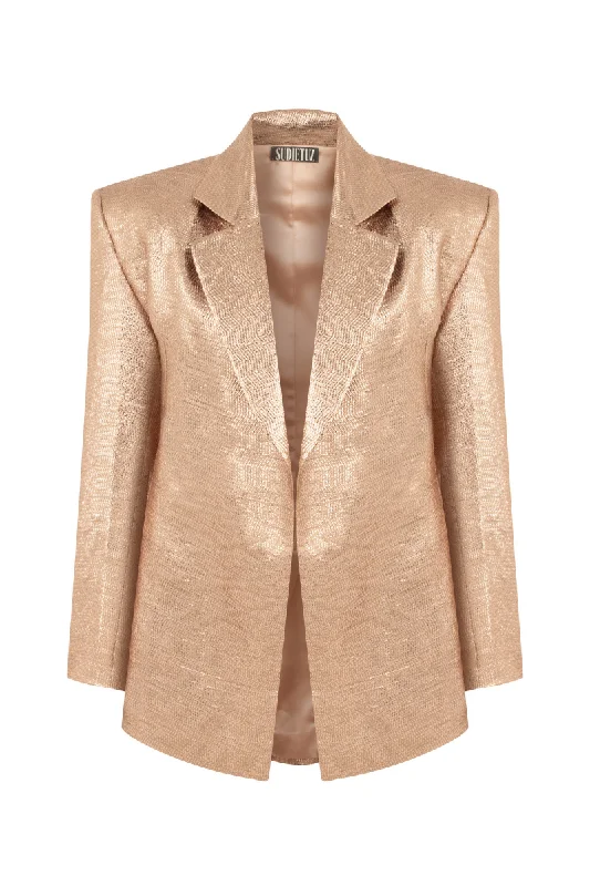 BRONZE SHIMMER BLAZER