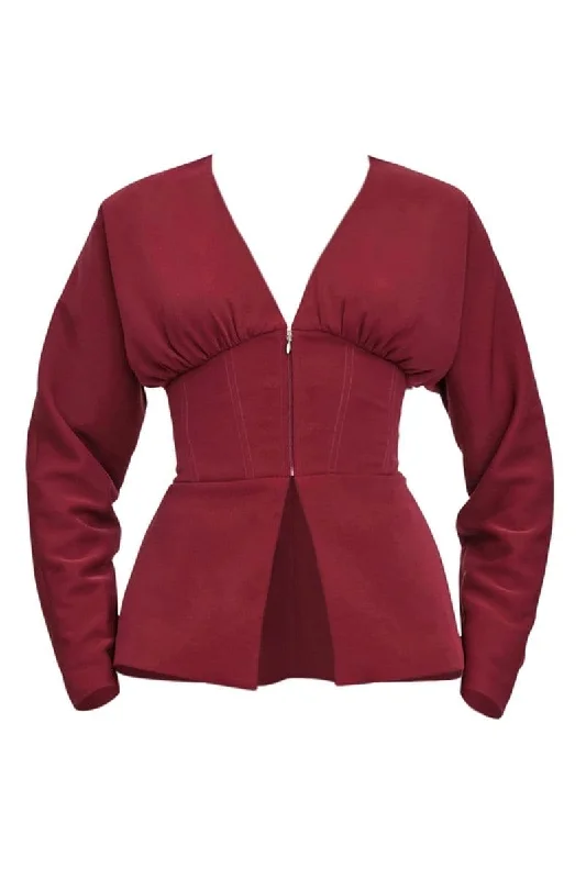 GIA CORSET PLUM BLAZER