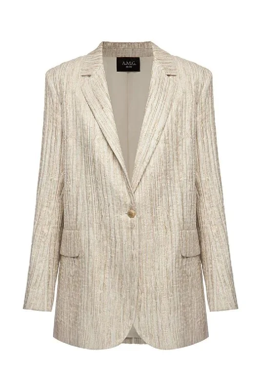 GOLD LONGLINE BLAZER