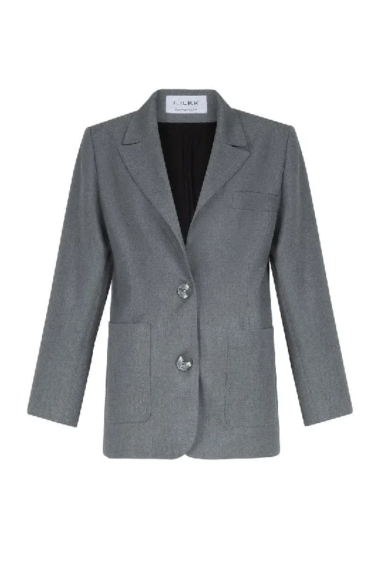 GRAY OVERSIZE BLAZER