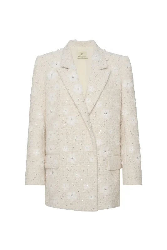 IVORY TWEED SUIT BLAZER