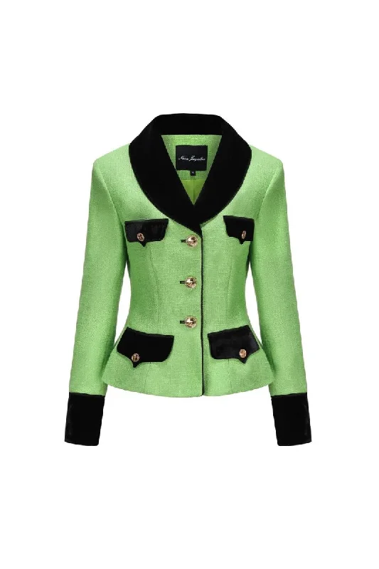 MICHELLE GREEN TWEED BLAZER