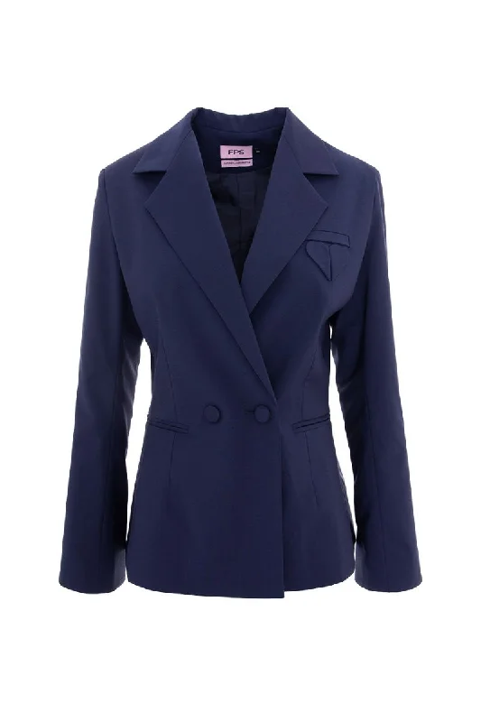 NAVY WHY SO SERIOUS? DOUBLE BREASTED BLAZER