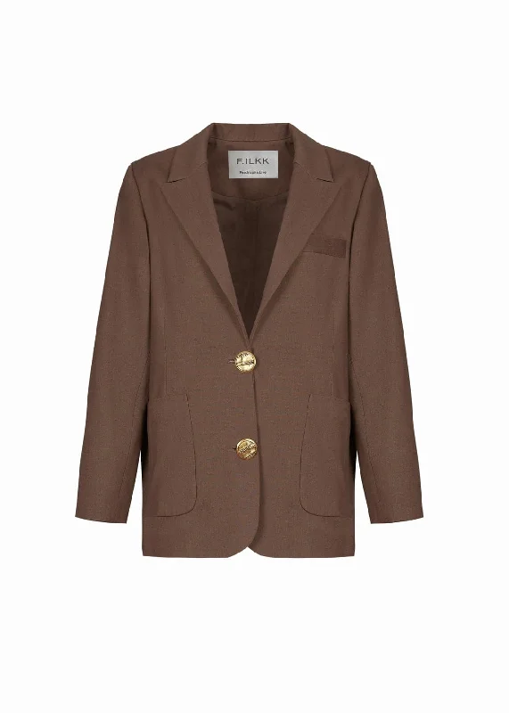 OVERSIZE BLAZER WITH SHOULDER PADS