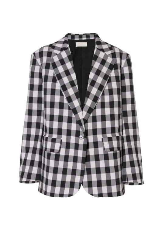 QUINCY RELAXED GINGHAM BLAZER