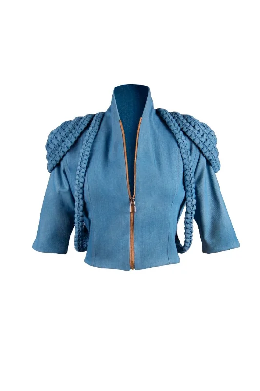 MARISOL DENIM BOMBER JACKET