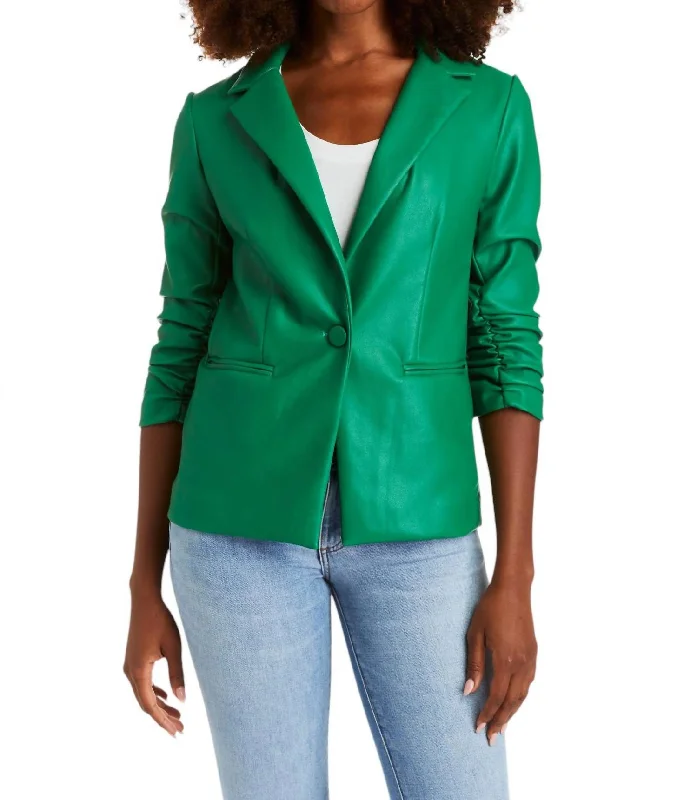 Serena Blazer In Kelly Green