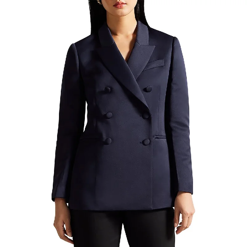 Ted Baker Womens Collar Pocket Double-Breasted Blazer